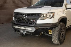 Chevrolet Colorado ZR2 Bumper - Front - Addictive Desert Designs - Stealth Fighter with Winch Mount - Hammer Black - `17-`18 Chevrolet Colorado ZR2 Bumper - Front - Addictive Desert Designs - Stealth Fighter with Winch Mount - Hammer Black - `17-`18